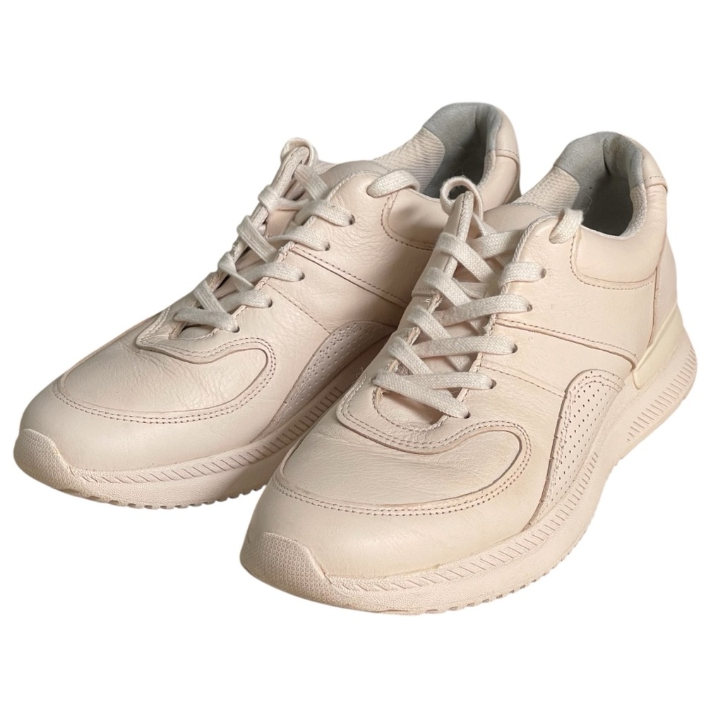 Everlane Tread Trainer Leather Sneaker Cream/Blush Pink Women’s 10.5 Retro Style